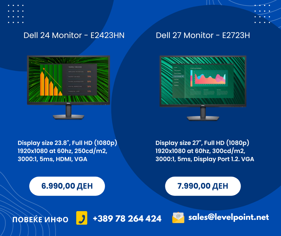 You are currently viewing Dell 24 Monitor – E2423HN & Dell 27 Monitor – E2723H